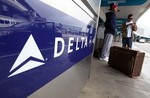 SAN FRANCISCO - JANUARY 12: Delta Airlines cu... SAN FRANCISCO - JANUARY 12: Delta Airlines cu...